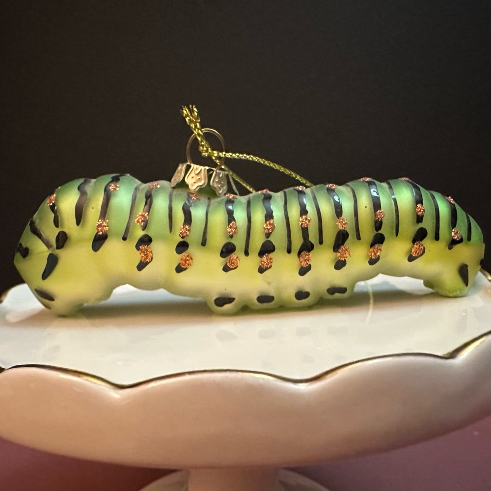 Unique Green Caterpillar Ornament